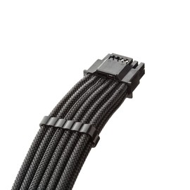 CableMod E-Series Pro ModMesh Sleeved 12V-2x6 12VHPWR StealthSense PCIe Cable for EVGA G/G+ / P/P+ / T (Black, 16-pin to Dual 8-pin, 60cm)