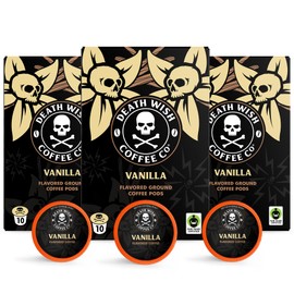 Death Wish Coffee, Vanilla Single Serve Pods (30 Count)