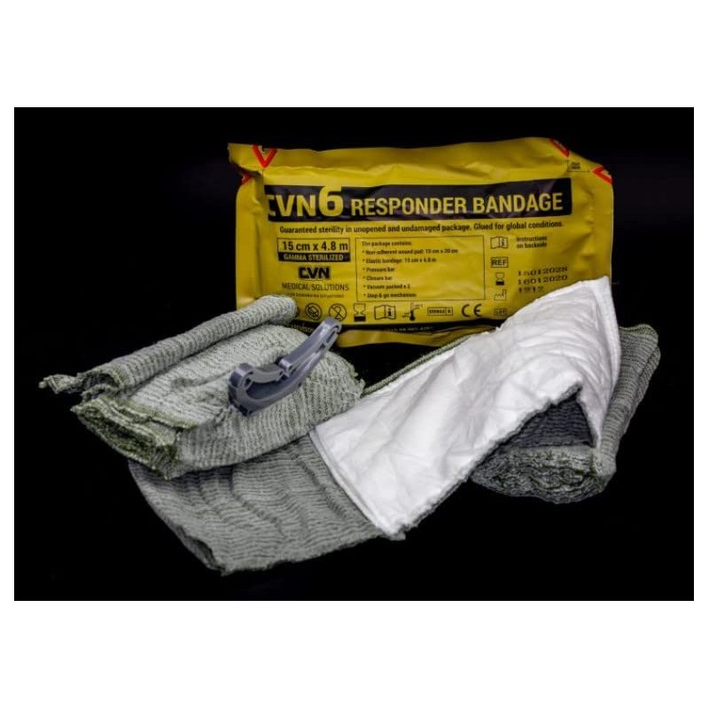 CVN Responder Bandage 6" High Hemostatic Elastic Bandage