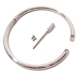 16.75" Headed Screw Style Stainless Steel Locking Eternity Collar 24/7 Wear