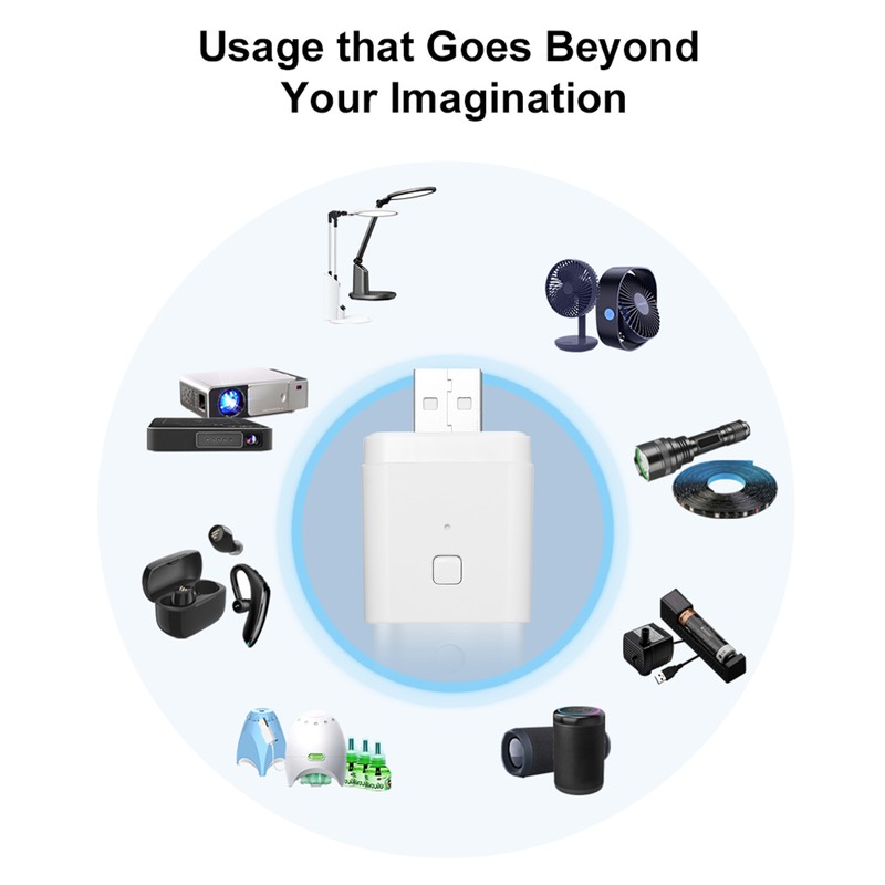 5PCS Tuya Micro 5-12V Wireless USB Smart Adaptor Flexible and