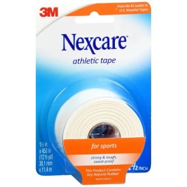 Nexcare Athletic Tape 1.5 In x 12.5 Yd White 12.5 YD