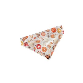 Fall Donuts and Lattes Over the Collar Dog Bandana That Slips onto Their Existing Collar Size (X-Large)