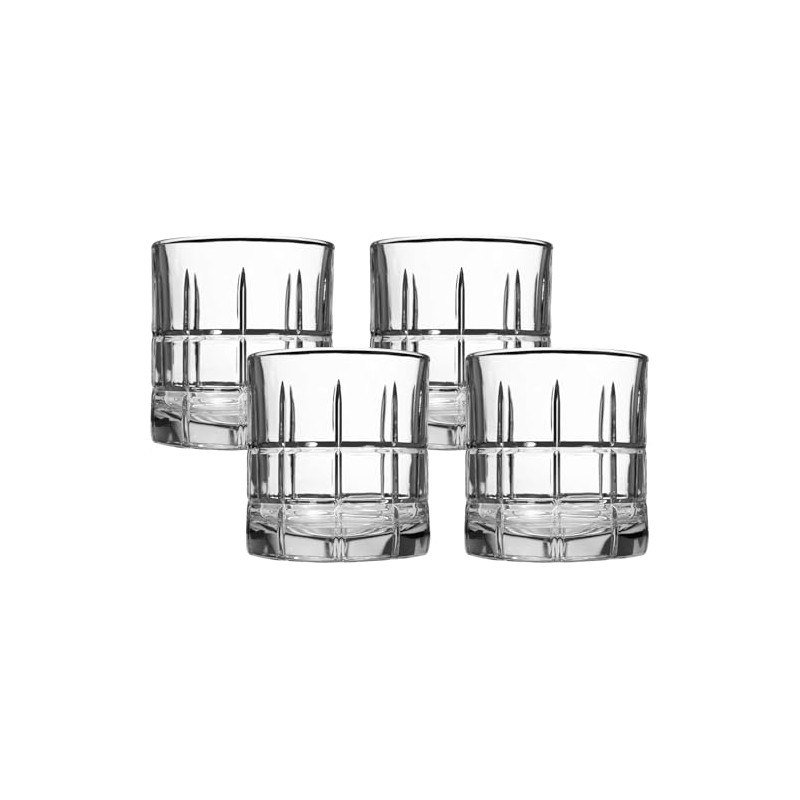 Anchor Hocking Manchester Drinking Glasses (4-Pieces, 10.5-ounce, dishwasher safe)