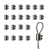 20Pcs Upgraded wire Rope cable clamps single/hole cable clamps（3.6MM line