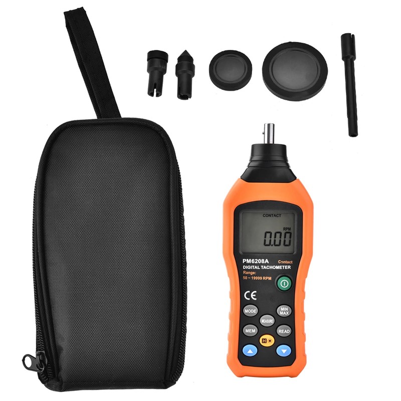 YWBL-WH PM6208A -Type Digital Tachometer Meter Motor Speed Gauge Tester