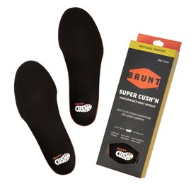 BRUNT Super CUSH’N Insoles - Premium Comfort Wook Boot Insoles - Next-Level Foam Cushioning with Impact-Absorbing Technology - Moisture Wicking - Anti-Odor Treatment