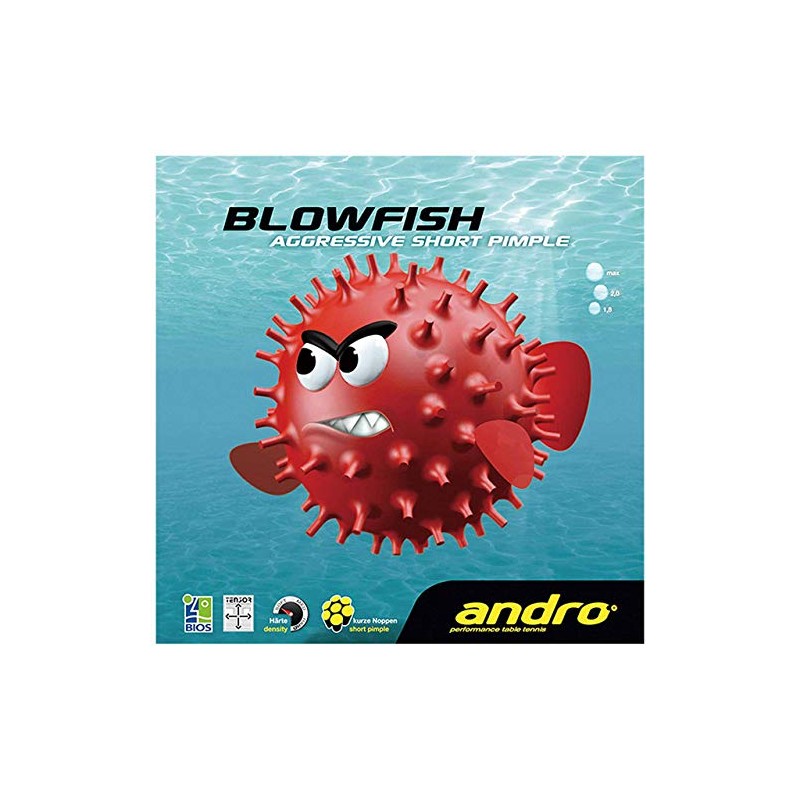 andro Table Tennis Rubber Tension Type Table Soft Rubber Blowfish