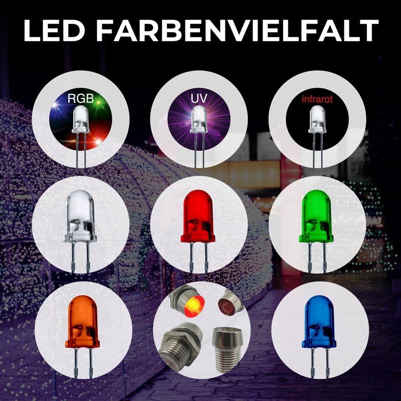 Lumetheus LED Socket 3 mm Metal Silver – Set of