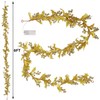 DR.DUDU 2 Pcs 6 FT Gold Berry Christmas Garlands, 20