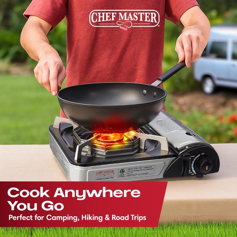 Chef Master 90011 Butane Countertop Stove ONLY, Portable Camping Stove