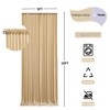 20ft x 10ft Wrinkle Free Beige Backdrop Curtain for Wedding