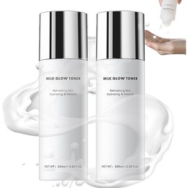 Milk Skin Toner, Deep Moisturizing Refreshing Skin Soothing Milky with Rice Bran Extract, Centella Asiatica Extract, Glow Milk Toner for Fresh, Cooling, Soothing, Makeup Prep Spray