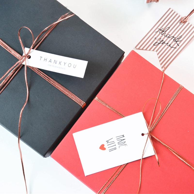 UFURMATE Decorative Metallic String, 100M/328 Ft Rose Gold Wrapping Twine