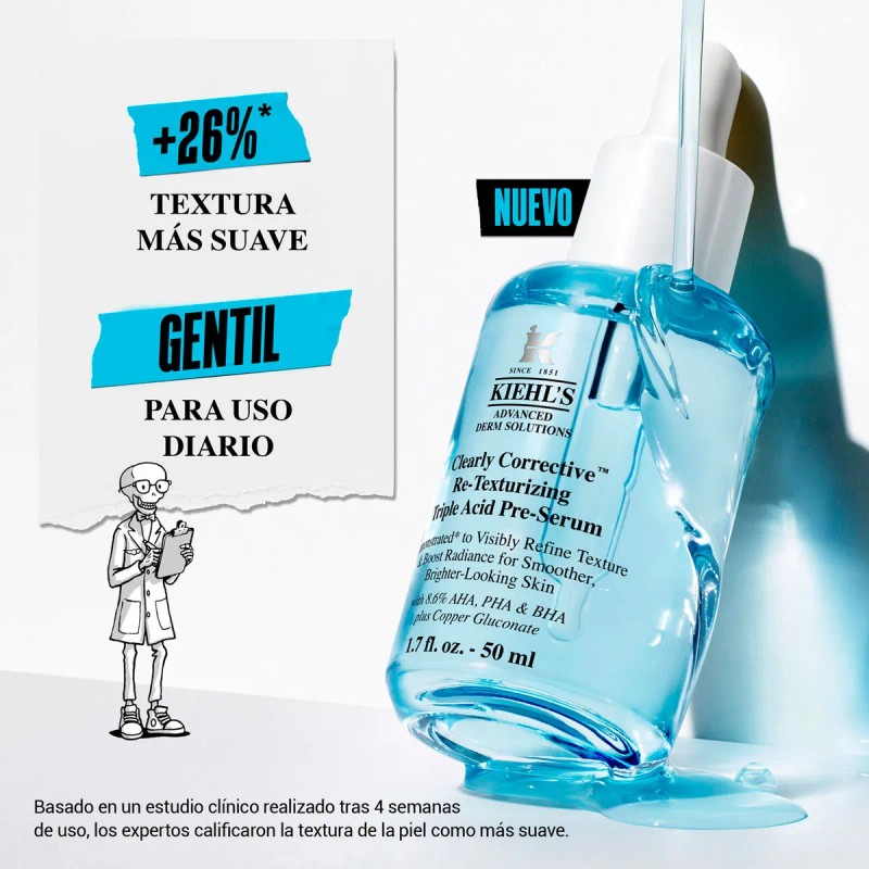 Sérum retexturizante diario Clearly Corrective de Kiehl's, 30