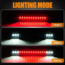 tercera luz de freno LED para 1988-1999 Chevy/GMC C1500 C2500 K1500 K2500 Silverado Blazer, conjunto de luces de freno traseras de montaje alto, luz de carga central de parada de cabina (carcasa