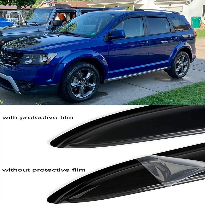 Puermto Side Window Wind Vent Deflector, 4pcs Outside Mount Style