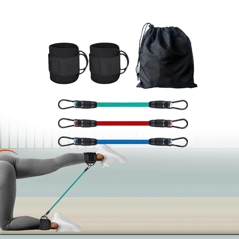 Dickly Ankle Resistance Bands with Cuffs Home Use Ankle Bands