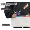 Huglanket Dragonfly Gifts for Women, Wearable Flannel Dragonfly Blanket Hoodie,
