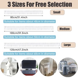 20 PCS Kitchen Small Appliance Dust Covers,Disposable Thickened Plastic Dust Cover for Air Fryer,Blender, Oven, Coffee Maker,Pressure Cooker, Instant Pot (Small)