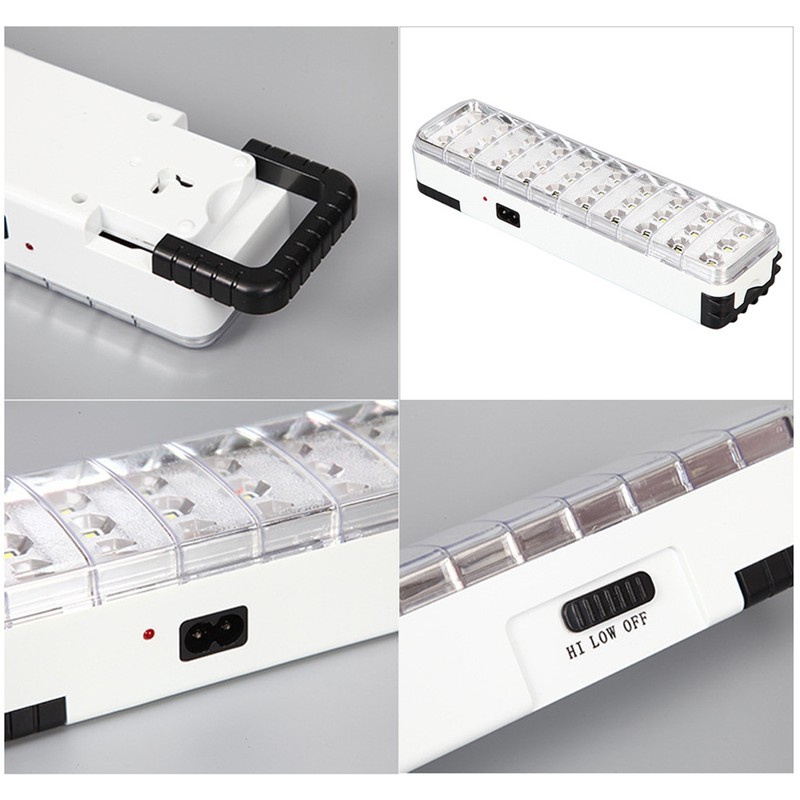 Rechargeable Emergency Light Super Bright Energy Saving Wall Mountable Home