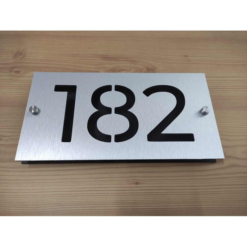 Número para casa u oficina placa de aluminio compuesto 30x15