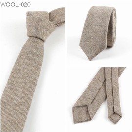 Fasele Necktie, 2.4 inches (6 cm), Men's Cost Quality, Wool Necktie, Suit, Business, Everyday, Uniform, Accessories, New, Elegant, Commuting to Work or School, Office, Multicolored, Stylish, Fashion, Gift, Present, WOOL-020