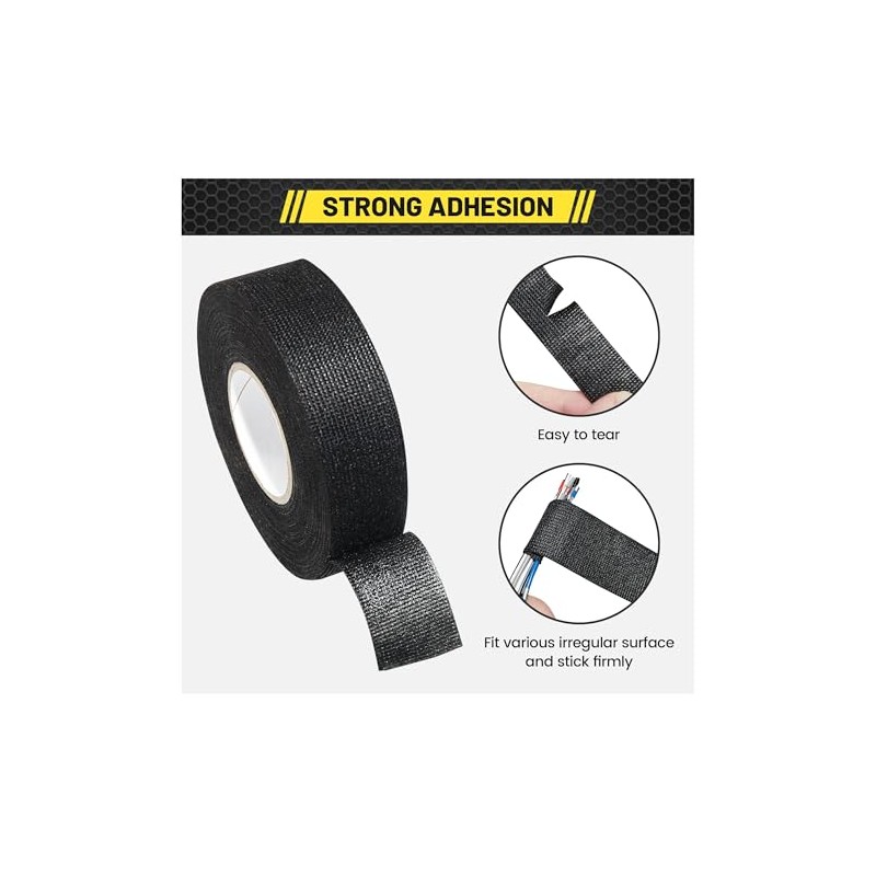 Oyviny Self-Adhesive Electrical Wire Harness Cloth Tape - 1 Inch