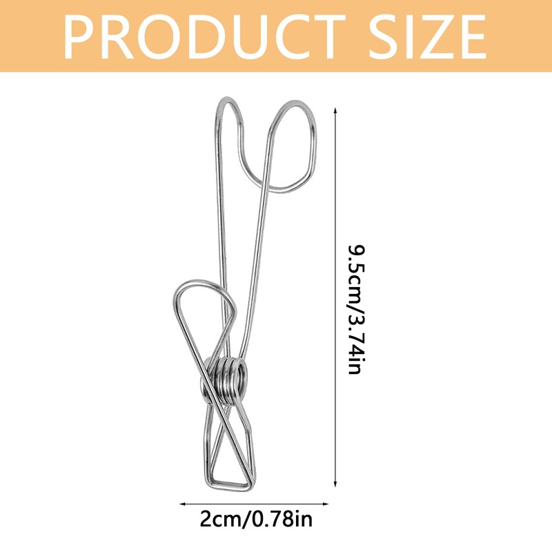 12Pcs Multi-Functional Portable Laundry Hooks Small Cloth Single Clip Useful
