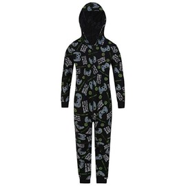 ThePyjamaFactory Boys I Paused My Game To Be Here Gaming Sleepsuit (15-16 Years) Green