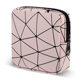 Ouligay Sanitary Pad Storage Bag Portable Sanitary Towel Holder Bag with Zipper Sanitary Napkin Storage Bag Period Pouch Feminine Menstruation First Period Bag for Teen Girls Women