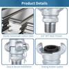NPT Iron Air Hose Fittings, 4 Sets 3/4" Male End
