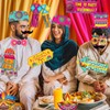 Diwali Photo Booth Props, 36Pcs Diwali Decorations Photo Props Diwali