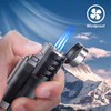 LcFun Butane Lighter 1 Pack Triple Jet Flame Torch Lighters