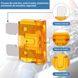 300 Piezas Auto Fusibles De Coche, Kit Surtido De Fusibles De Cuchilla Para Automóviles, Estándar Y Mini (2a, 3a, 5a, 7.5a, 10a, 15a, 20a, 25a, 30a, 35a, 40a) - Para Coche, Barco, Camión, Caravana, Suv, Fusibles De Repuesto Automotriz Con Extractor De Fu