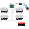 Herdio Bluetooth Ceiling Speakers Wired+4Channel Amplifier Receiver Theater Home