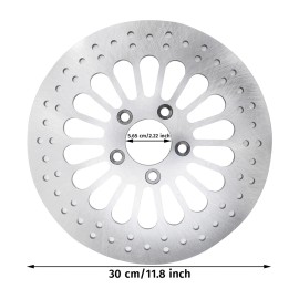 motor_dream2024 Rear Brake Rotor 11.8" For Harley Road King Street Glide Electra Glide 2008-2023