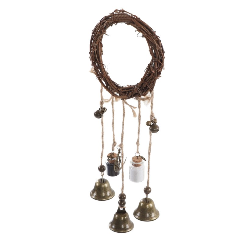 Door Knob Wind Bell Rustic Beautiful Decorative Craft Home Protection