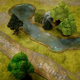 Monster Scenery: Rivers and Roads Neoprene Playmat Pieces