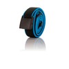 Olata Children’s Elasticated Belt with Plastic Clip Buckle. Black/Turquoise (5-15