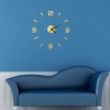 Wall Watch Decor, Wall Clock Sticker 3D Big Watch Decor