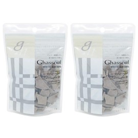 [Sold as a Set] Naiad Ghahul Solid (5.3 oz (150 g) x 2 Piece Set Moroccan Lava Clay Facial Cleanser Pack