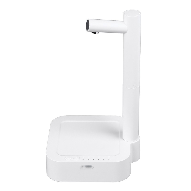 Desktop Water Bottle Dispenser White Extended Hose Low Noise Automatic