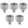 5PCS SS 304 1/4" Male to 3/4” Female NPT Threaded