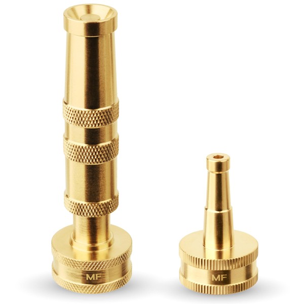 MAACFLOW MAACFLOW Brass Garden Water Hose Nozzle & Sweeper Jet