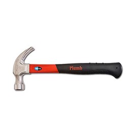 Plumb 20 oz. Pro Series Curve Claw Hammer with Fiberglass Handle - 11400N