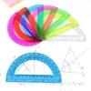 Unjoo Plastic Protractor Math Protractors 180 Degrees for Geometry Classroom