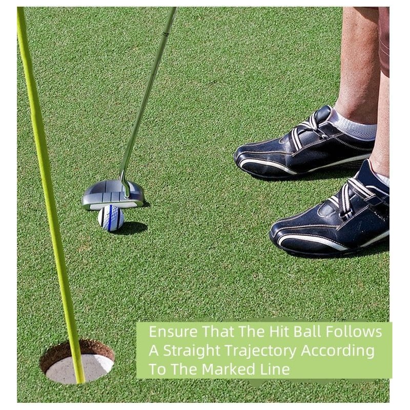 DvoFvint 360-Degree Golf Ball Marker，Golf Ball Alignment Marking Tool，Triple Line
