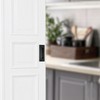 yuntop Black Sliding Closet Door Handles Recessed Finger Flush Pulls