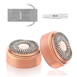 Replacement Heads for Flawless Finishing Touch Facial Hair Remover Device, Replacement Blades For Flawless Facial Hair Removal, with Storage Bag